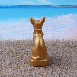 <span class=keywords><strong>Gato</strong></span> <span class=keywords><strong>dorado</strong></span> egipcio ESB25 Colección de recuerdos artesanales de resina - Product Image 4