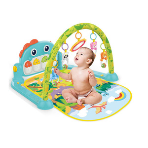 Huanger Shantou Chenghai Toys Juguete Para Bebes Dinosaur Baby Play <span class=keywords><strong>Gym</strong></span> <span class=keywords><strong>Piano</strong></span> Fitness Rack Mat Baby Musical Play Mats para bebés - Product Image 2