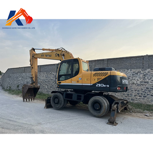 Excavatrice sur pneus d'occasion moderne 210W-9, excavatrices sur pneus Hyundai 210W, 150W, 225W, 170W, 60W avec moteur Cummins utilisées dans - Product Image 1