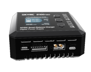 SkyRC S100 Innovation Dual Input 100W <b>Multifunctional</b> Intelligent Balanced Battery <b>Charger</b> (Metal Plastic) Drone - Product Image 4