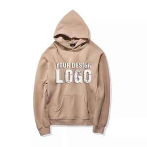 Vente en gros OEM Sweat à capuche pour homme épais à épaules tombantes, en coton de haute qualité, sans cordon, uni, coupe ample, style sport - Product Image 1