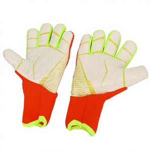 Guantes de Portero de Fútbol para Adultos, Unisex, de Cuero, Impermeables, Transpirables, Antideslizantes, con Protección para los Dedos y Cierre de Gancho y Bucle - Product Image 2
