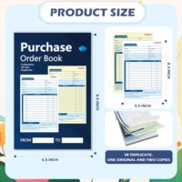 Formulaires de commande personnalisés en 2 exemplaires autocopiants, numérotés, reliés en spirale, format A4, avec carnet de reçus et factures 5-9/16x8-7/16, et bloc-notes de livraison format A5