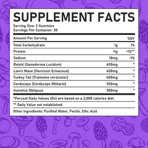 Bestselling Mushroom Complex Gummies Lmprove Focus & Memory Helps Support Cognitive Function Increase Energy & Productivity - Product Image 6