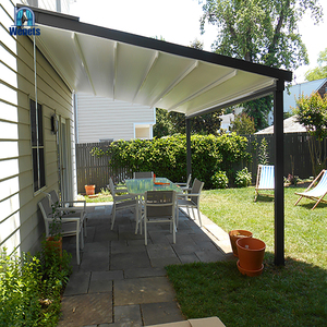 Pergola à toit rétractable télécommandée en promotion – Système d'auvent pliant pour terrasse avec couvertures de toit rétractables - Product Image 1