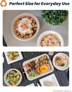 50 عبوة 32 أونصة من أوعية قصب السكر العميقة-الصديقه-الصديقه-أوعية قابلة للتحلل للاستعمال مرة واحدة للحساء والحلوى والثلج - Product Image 5