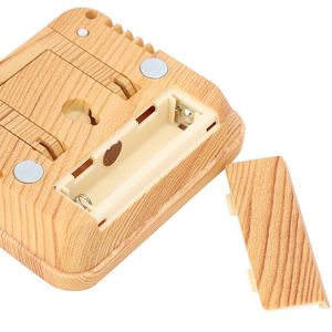 डिजिटल थर्मोमीटर के साथ अलार्म घड़ी इनडोर थर्मो हाइग्रोमीटर - Product Image 3