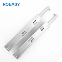 Glissières de tiroir de cuisine à extension simple de 450 mm, à fermeture amortie, en acier Q235, charge 31-50 kg, pour salle de bain et salon