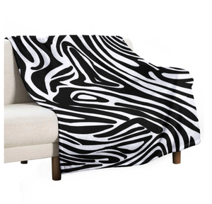Couverture Zebra, couverture à imprimé zèbre noir, couverture zèbre réversible ultra douce pour canapé, fauteuil et lit - Product Image 6