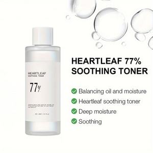 Tonique Visage Apaisant 77% Heartleaf, Affinant les Pores, pH Équilibré, Réduit l'Inconfort, Répare la Barrière Cutanée, Hydratant, Lisse la Peau - Product Image 3