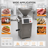 Machine automatique de remplissage de saucisses avec écran tactile, contrôle de la portion, remplisseuse électrique de saucisses pour usine de saucisses