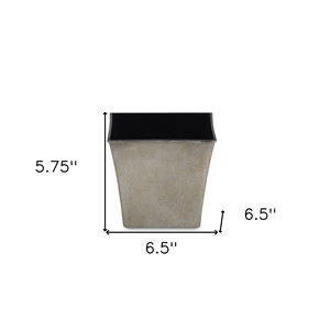 HMS 7 \ "vaso per fioriera da esterno per interni in plastica riciclata di grandi dimensioni per il soggiorno da pranzo, per uso contemporaneo - Product Image 5