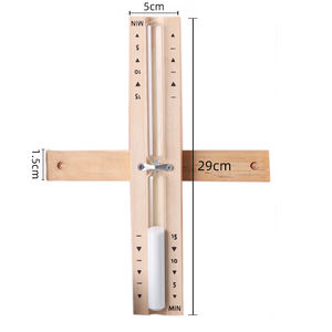 Reloj de arena de madera para sauna, resistente al calor, de 5, 10 y 15 minutos, para montar en la pared, para baño y spa - Product Image 5