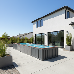 <span class=keywords><strong>Piscine</strong></span> pour enfants de luxe de 8 pieds (2 m) avec <span class=keywords><strong>mini</strong></span> spa chauffé, jacuzzi à eau chaude, cascade, mosaïque, débordement, en fibre de verre - Product Image 3