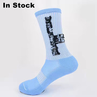 Vente en gros de chaussettes de football à bas quantité minimale de commande chaussettes de football athlétiques chaussettes de sport antidérapantes