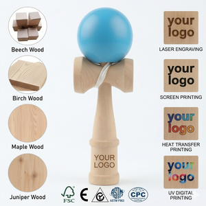 EDULAND Kendama Personalizzato CPC CE in Legno Cromato, Gioco di Abilità con Sfera e Spada, Giocattolo Educativo per Bambini - Product Image 3