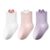 Nouveau-né Grip Chaussettes Respirant Maille Coton Sans Couture Mi-Crew Toe Mignon Chat Robe Antidérapante pour Nourrissons 0-3 Ans Sportif pour L'été