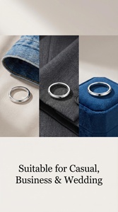 Anelli Classici per Coppie <span class=keywords><strong>in</strong></span> <span class=keywords><strong>Acciaio</strong></span> <span class=keywords><strong>Chirurgico</strong></span> da 2mm, Finitura a Specchio, <span class=keywords><strong>Fedi</strong></span> Coreane Abbinabili per Uomo e Donna, Direttamente dalla Fabbrica - Product Image 3