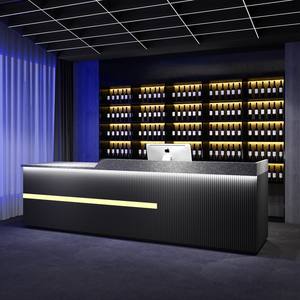 דלפק בר בסגנון תעשייתי לשימוש מרתף חיצוני ויין עבור חדר כושר עיצוב המלון - Product Image 2