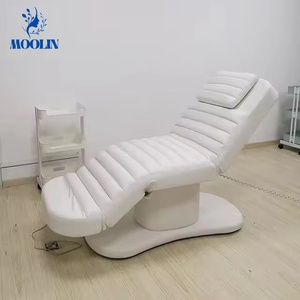 Cama de Masaje Eléctrica de Cuero PU Personalizada de Alta Calidad Moolin con 3 Motores para Uso en Hoteles y Gimnasios, Diseño Moderno, Salón Comercial - Product Image 2