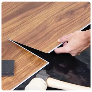 Plancher en plastique SPC à verrouillage par clic en vinyle rigide imprimé sur mesure de 3.5mm à 6.0mm