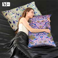 Tissu en crêpe brocart imprimé double face, tissé, résistant à l'abrasion, léger, lisse, doux, 100% soie de mûrier, pour literie et vêtements