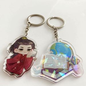 2021 New Design Cheap Factory Custom Cartoon Printed Logo Hologram Glitter Acrylic Keychain Display for Promotion Gift - Product Image 2