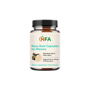 Private Label Service Maca-Wurzel-Kapseln für Frauen 120 Stück Schwarze Rote Gelbe Maca Energie-Unterstützung - Product Image 1