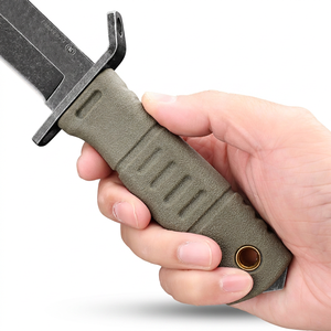 Cuchillo Bowie OEM de Acero Inoxidable con Mango de Plástico, Punta Recta, para Acampar al Aire Libre, Grosor de 3.9mm, para Corte - Product Image 2