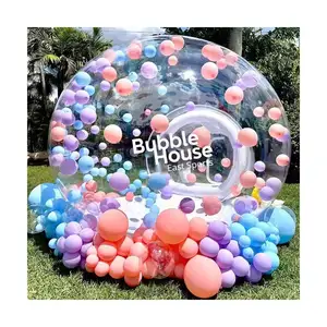 Balon pesta anak rumah raksasa bening tiup kristal Igloo kubah transparan balon Rumah gelembung