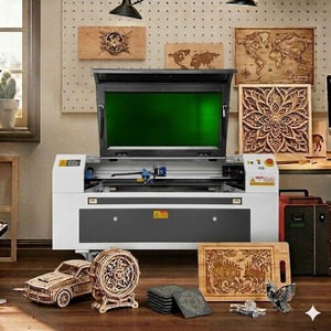 KH- 9060 CO2 <b>Laser</b> Cutter 100W-130W New Ruida Control Plywood <b>Laser</b> Engraving Cutting Machine Supports AI/DXF/PLT/LAS/BMP - Product Image 4