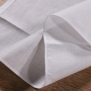 TL008 <span class=keywords><strong>Asciugamani</strong></span> Decorativi in Lino e Cotone Bianco 14"x22" con Orlo a Scala Ricamabile e Stampabile per Matrimoni e Natale - Product Image 4