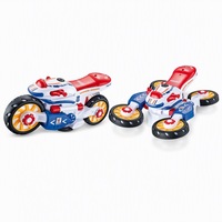 Juguete de Motocicleta de Policía Transformable 2 en 1 con Música, Luces y Batería de Litio Recargable por USB