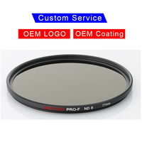 Filtre à densité neutre ND professionnel OEM 77 mm, gamme complète ND8-ND1000 pour appareil photo, en verre