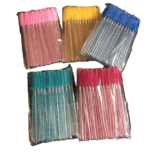 Disposable Micro Crystal Eyelash Spoolie Brush Nylon Mascara Wand Makeup Beauty Tool - Product Image 4