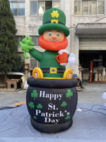 Modèle de personnage gonflable Saint Patrick gonflable personnalisé pour la Saint-Patrick
