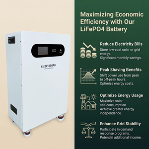 Batterie LiFePO4 empilable de 16 kWh, plus de 10 000 cycles, pour stockage solaire au sol, compatible SMA pour onduleurs, certifiée IP65 CE - Product Image 3