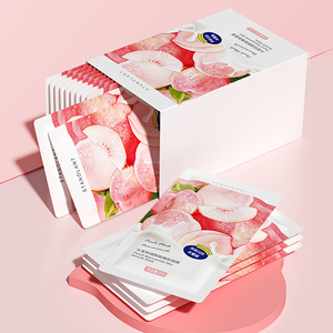 Masque facial VEZE, soin de la peau, hydratation intense, nourrissant, peau lisse, éclaircissant, masque facial à la niacinamide et à la pêche - Product Image 1