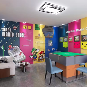 Dessin animé Super <span class=keywords><strong>Mario</strong></span> jeu thème Mural chambre d'enfants maison papier peint autocollant - Product Image 3