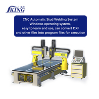 Sistema de Soldadura de Pernos Automático CNC IKING, Soldador de Pernos CNC de Alta Precisión con Múltiples Cabezales para Piezas Integradas en Estructuras de Acero