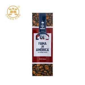 Sacs d'emballage pour café de qualité alimentaire imprimés en usine en Chine, 250g, 500g, 1kg, avec valve et fermeture éclair - Product Image 2