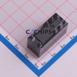 HF115F/110-2ZS4 Power Relay DIP,12.7x29mm Relay 110V 2 Changeover: 2C (DPDT-Changeover)::: 8 8A-250VAC - Product Image 2