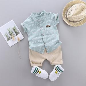 Conjunto de Ropa Casual de 2 Piezas para Bebé Niño, Diseño WEN, Algodón, Manga Corta, 0-4 Años, Conjunto de Ropa para Recién Nacido - Product Image 1