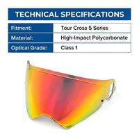 Nouvelle visière de casque de moto anti-UV en PC, modèle Cross5, remplacement pour Arai Tour-Cross 5 Tour Cross V Xd-5, fermeture rapide