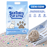 Litière pour chat biodégradable à base de bentonite de sodium de qualité supérieure, faible teneur en poussière, forme de boule, agglomération rapide, contrôle des odeurs, hautement absorbante, 10 kg