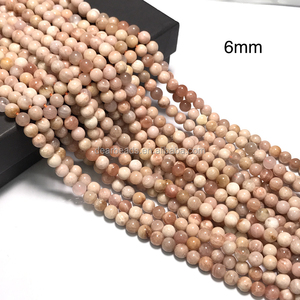 DearBeads Commercio All'ingrosso A Buon Mercato di Alta Qualità Rotonda <span class=keywords><strong>Naturale</strong></span> Sunstone 6 millimetri Beads per Monili Che Fanno 6 millimetri 8 millimetri 10 millimetri - Product Image 3