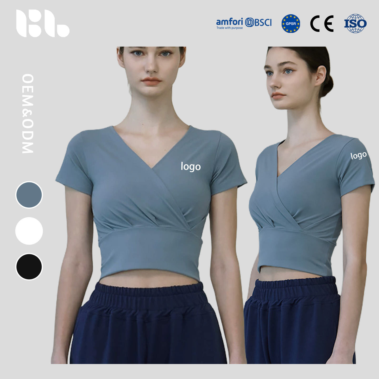 Women's Plus Size Slim Fit V-Neck Yoga Top Sweat-Wicking Four-Way Active Stretch Breathable Quick-Dry Short Sleeve Spandex/Nylon