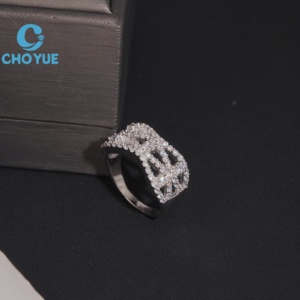 Hot Sale 925 Sterling Silver Moissanite <b>Rings</b> <b>Mens</b> Iced Out Moissanite HipHop Style Jewelry <b>Rings</b> Pass Diamond Test in Stock GRA - Product Image 4