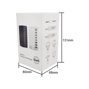 อะแดปเตอร์ GaN 268W 8 พอร์ต สำหรับเดสก์ท็อป รองรับ PD100W QC18W ชาร์จเร็วสำหรับอุปกรณ์หลายชนิด - Product Image 5