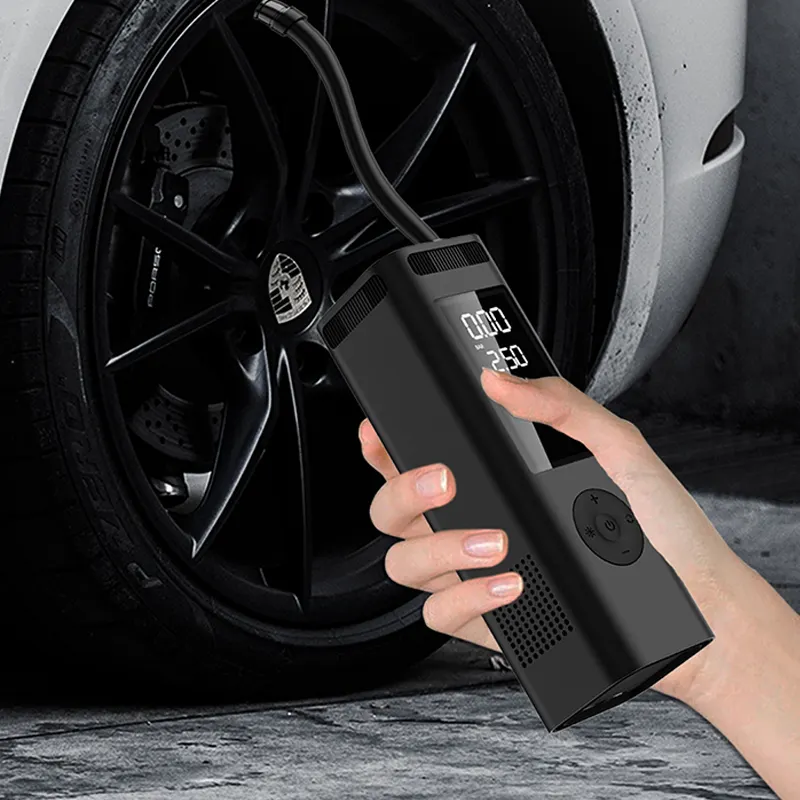 Automatic Rechargeable Electric Mini Air Pump Digital portable power bank and cordless tire inflator air compressor Pump